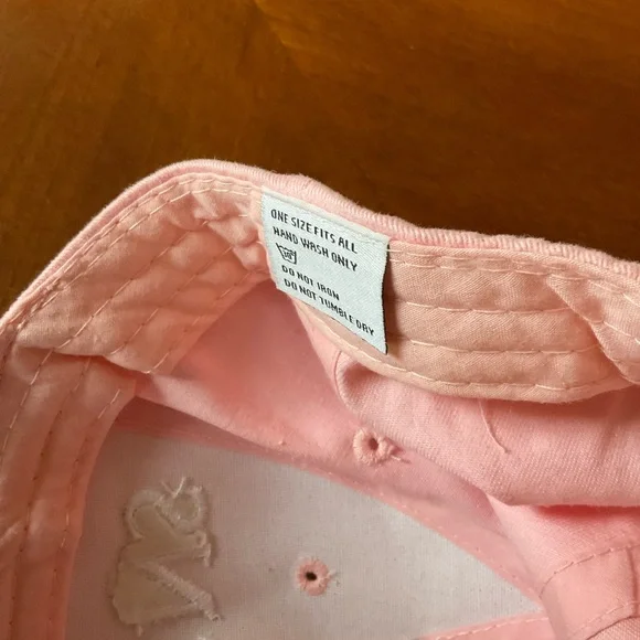 Pink and White Athens Greece Baseball Cap, Adjustable, EUC - Picture 7 of 7
